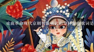 戏曲革命现代京剧智取威武山穿林海的歌词是什么？